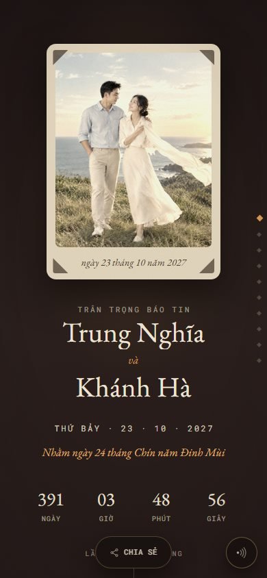 Mẫu thiệp Dấu Xưa