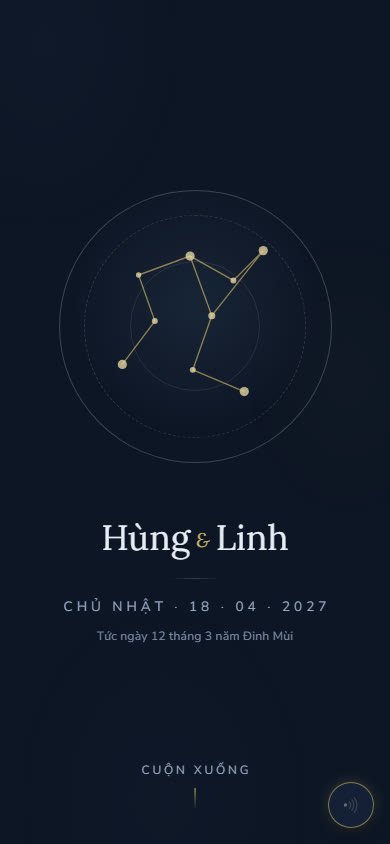 Mẫu thiệp Đêm Sao