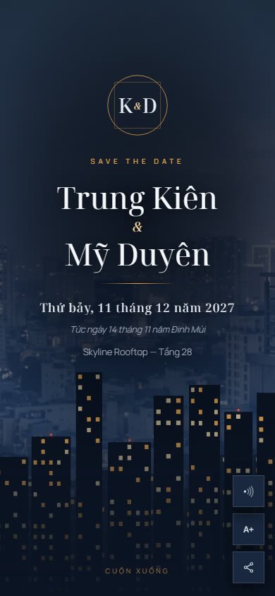 Mẫu thiệp Đô Thị