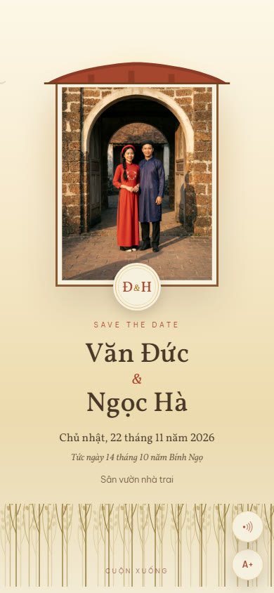 Mẫu thiệp Đồng Nội