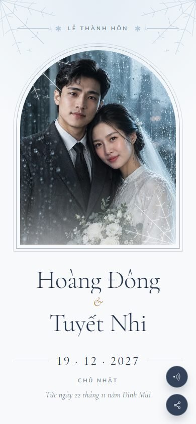 Mẫu thiệp Đông Tuyết