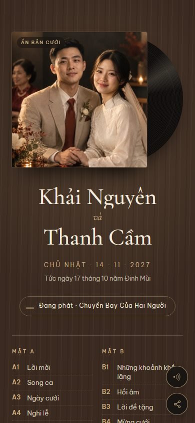 Mẫu thiệp Giai Điệu