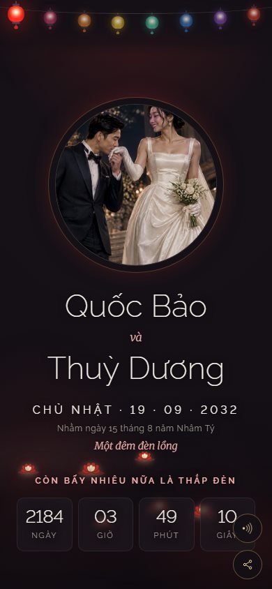 Mẫu thiệp Hội Đèn