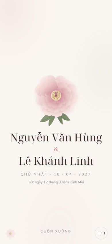 Mẫu thiệp Mẫu Đơn