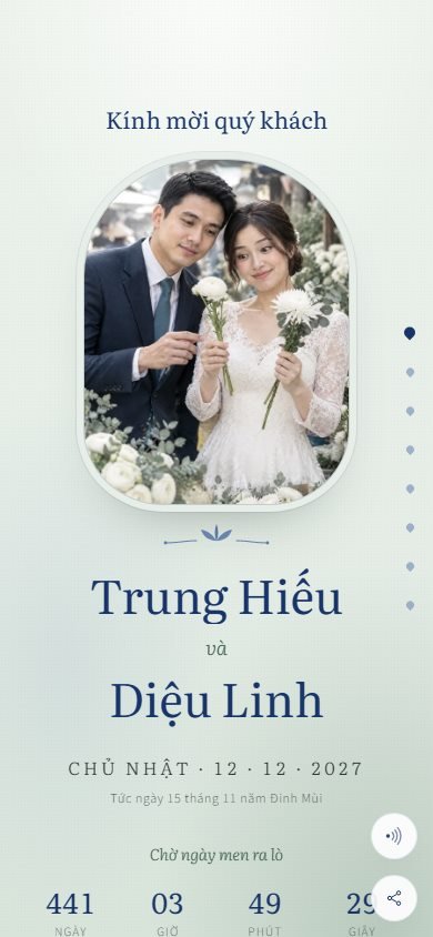 Mẫu thiệp Men Ngọc