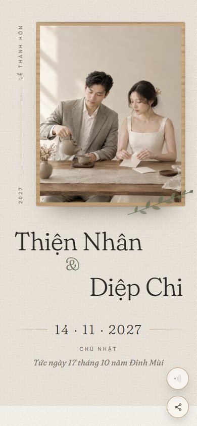 Mẫu thiệp Mộc
