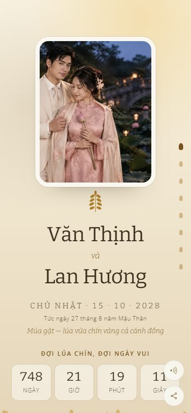 Mẫu thiệp Mùa Vàng