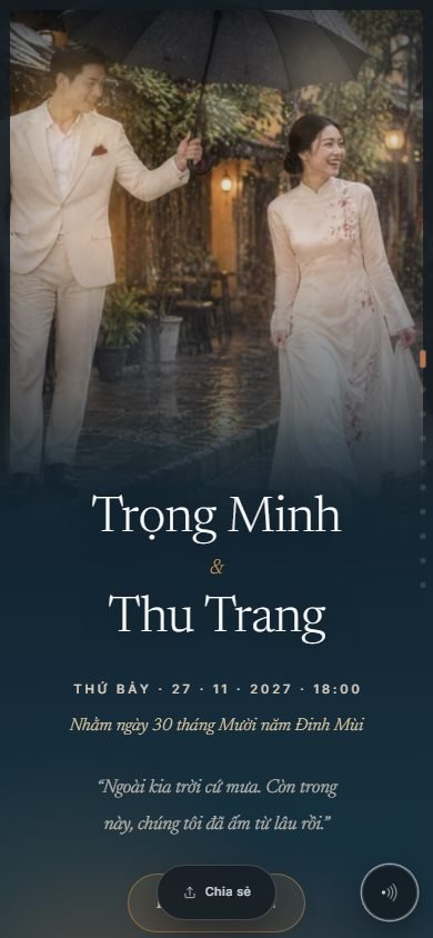 Mẫu thiệp Ngày Mưa