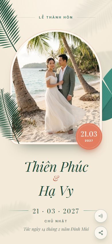Mẫu thiệp Nhiệt Đới