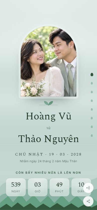 Mẫu thiệp Non Cao